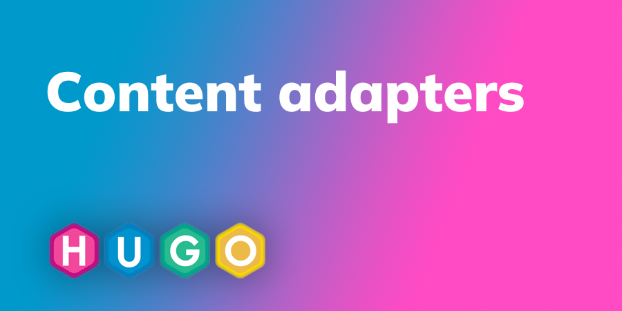 Content adapters