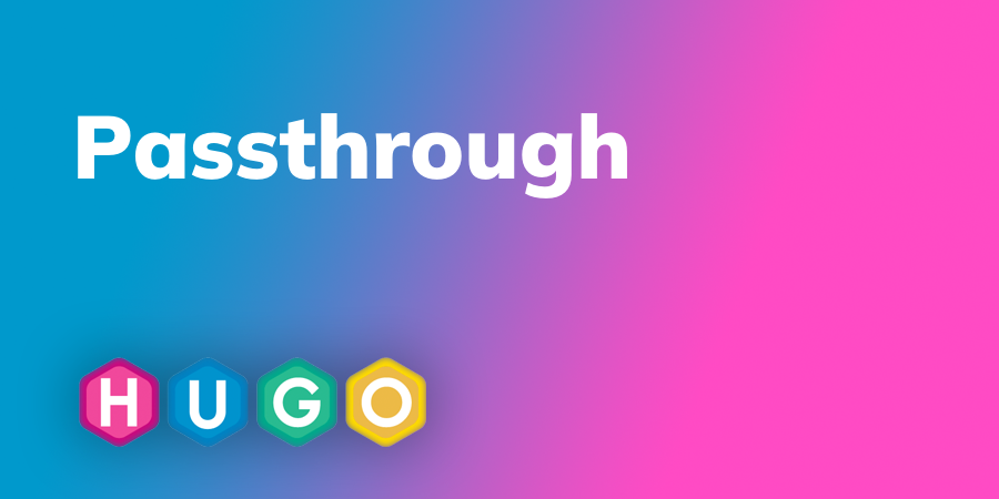 Passthrough render hooks
